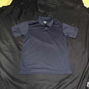 IZOD Polo Shirt Solid Navy Boys 10/12